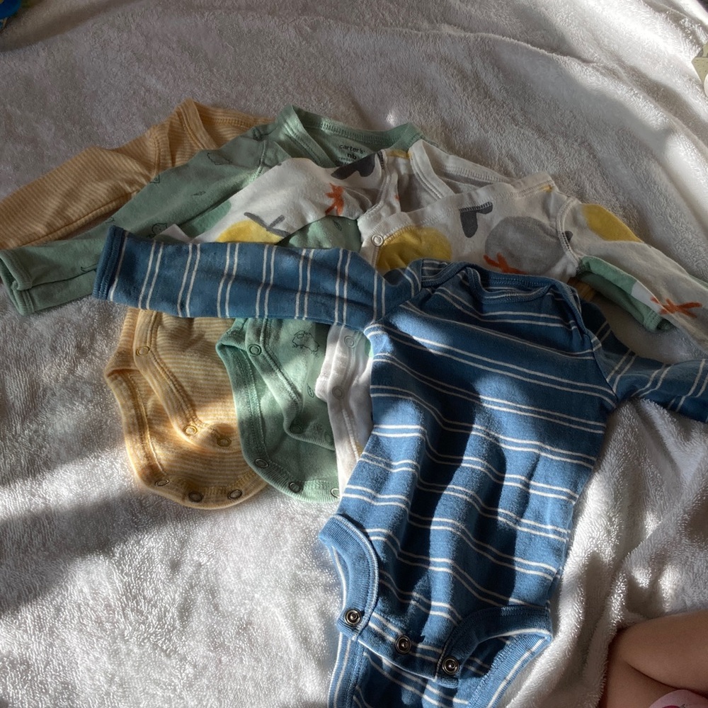 3 for $16 Set of 4 Carter's Long Sleeve Bodysuits